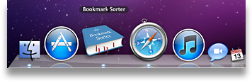 Bookmark Sorter in the Dock